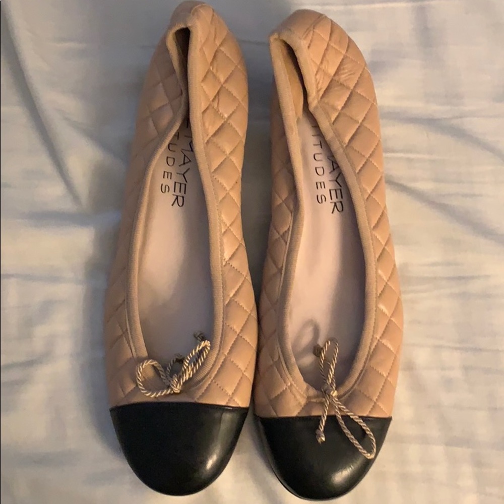 Paul Mayer quilter kitten-heel shoes